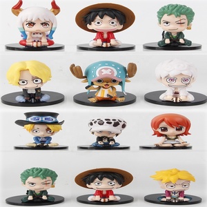 Set de 12 Figuras Coleccionables de <span class=keywords><strong>One</strong></span> <span class=keywords><strong>Piece</strong></span>, Versión Sentada de Yamato, Sabo, Zoro y Ace Figuras de Juguete - Product Image 2