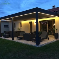 Pergola à lames orientables en aluminium réglable pour maison, solution d'ombrage extérieur personnalisable