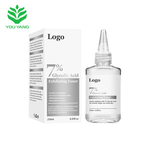 Tónico Facial con Ácido Glicólico al 7% al por Mayor para Aclarar el Tono de <span class=keywords><strong>Piel</strong></span>; Suero con Ácido Glicólico para Exfoliar y Minimizar los Poros - Product Image 1