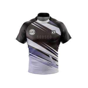 ラグビーシャツカスタム昇華通気性ラグビーフットボールユニフォーム最も人気のある半袖デザイン - Product Image 3