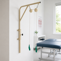 Système de poulies à anneaux réglables en bois de chêne fourni par le fabricant – Anneaux montés sur poulie pour l'entraînement commercial en intérieur