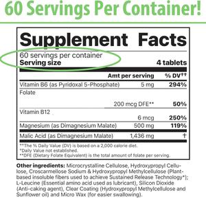 Suplemento de Extractos de Magnesio con Etiqueta Personalizada para Mejorar el Sueño, la Salud Muscular y Cardíaca con Vitamina Magnesio, 240 Tabletas - Product Image 3