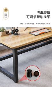 Hot Selling Cubi Adjustable Study Computer <strong>Desk</strong> <strong>100cm</strong> Home Office Modern Style PC Table Black Metal Frame White - Product Image 6