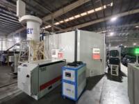 Robot Industri Pemotong Air Murni 3D 6-Axis Otomatis Akurasi Tinggi dengan Meja Putar dan Pompa Hidrolik Intensifier Panjang