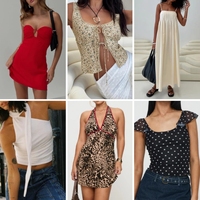 Venta al por mayor de ropa usada de importación directa para mujer: pacas a granel de vestidos, trajes de baño y tops de verano con diseños de moda personalizables.