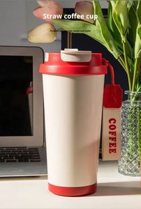 High Luxury Brand Custom Design Magnetic Design Textured Letterpress Printed Personalized Stainless Steel Gift <b>Mug</b> Coffee Set - Product Image 3