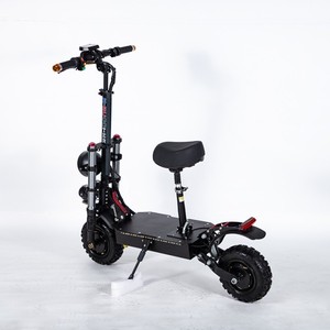 Trottinette Électrique Pliable pour Adultes Leo 11 Pouces 5600W à Double Moteur avec Siège, Batterie au Lithium 20Ah, Autonomie 40-80km, Vitesse >65km/h - Product Image 2