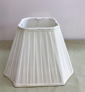 <span class=keywords><strong>Abat</strong></span>-<span class=keywords><strong>jour</strong></span> en <span class=keywords><strong>tissu</strong></span> blanc <span class=keywords><strong>plissé</strong></span>: Design classique en forme de cloche idéal pour lampe de table ajoute une touche élégante à la décoration du salon de la chambre à coucher - Product Image 5