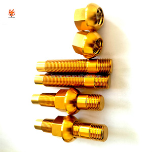 Vente en gros GR5 12X1.5x75MM Kit de conversion de <span class=keywords><strong>goujon</strong></span> de roue en titane avec écrous de roue pour <span class=keywords><strong>Audi</strong></span> BMW VW - Product Image 5