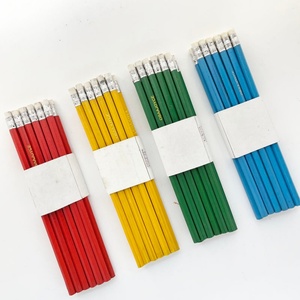 Lápiz HB de Madera de Alta Calidad para Oficina y Escuela, en Paquete Suelto/Juego, Venta al por Mayor, Personalizado, Verde, Rojo, Azul, Amarillo - Product Image 4