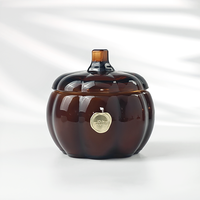 Einzigartige Glas-Kürbisförmige Kerzen mit Anpassbaren Etiketten Duftkerzen für Heimdekoration Aromatherapie.