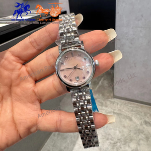 Nouvelle montre élégante pour femmes en acier inoxydable, simple et tendance, avec boucle papillon, montre exquise Longinesing - Product Image 5