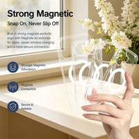 Funda Magnética Transparente Premium para Teléfono, Carcasa Cristalina a Prueba de Golpes con Protector de Cámara para Compradores Mayoristas