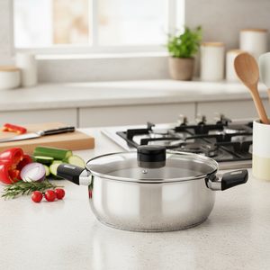 Pentola Elite in acciaio inox con coperchio in vetro 26 cm (Monix M240326) - Product Image 3