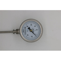 Stainless Steel Oil Steam Mechanical Temperature Gauge Bimetallic Stemmed Temperature Gauge