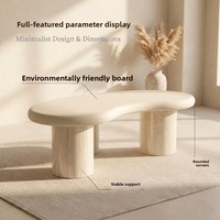 Table basse en bois peint, résistante à l'eau, facile à nettoyer, résistante à l'abrasion, pour salon domestique - Vente en gros