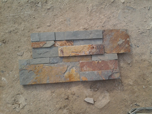 Văn Hóa Tự Nhiên Đá Slate Gỉ Màu S-Loại Ngoài Trời Bên Ngoài Bức Tường Đá Cho Khách Sạn Biệt Thự Bền Thân Thiện Với Môi antacid - Product Image 3