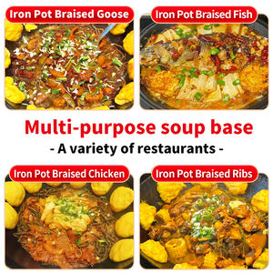 Salsa Comercial para Guisos en Olla de Hierro, Salsa para Pollo Guisado, Salsa para <span class=keywords><strong>Costillas</strong></span> de Ganso Guisadas, Paquete de Condimento Especial para Restaurantes - Product Image 4