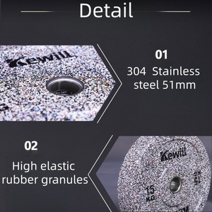 Nhà Máy Bán buôn cao su hạt <span class=keywords><strong>Barbell</strong></span> tấm; chất lượng cao miễn phí trọng lượng, thích hợp cho nhà phòng tập thể dục sử dụng tạ; biểu tượng tùy chỉnh - Product Image 3