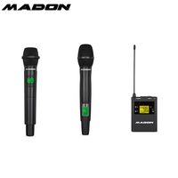 Madon Traditionnel Digital ID Pilot Series MIC OK-001U Single Channels True Diversity Receiver avec OK-8800B BODY-PACK MICROPHONE