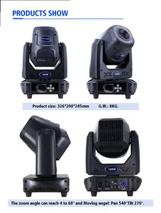 Mini projecteur Led à tête mobile 7R 100w, éclairage de scène pour Club <span class=keywords><strong>DJ</strong></span> - Product Image 3