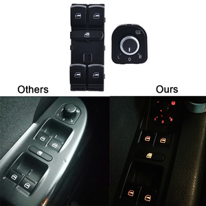4 Chiếc Công Tắc Điều Khiển Cửa Sổ Chính Bộ Nút Đèn Sương Mù Đèn Pha Gương Cho V W J Etta 6 Golf GTI 5 6 Tiguan <span class=keywords><strong>Passat</strong></span> B6 CC - Product Image 6