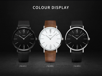 Montre à quartz sportive créative et tendance pour couple, boîtier en alliage 41 mm, bracelet en acrylique, résistante à l'eau, avec aiguilles