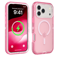 Coque Robuste Transparente Magnétique Antichoc pour Apple iPhone 17 Pro – Protection Renforcée Type Armure