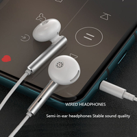 Best-seller Écouteurs intra-auriculaires de jeu bon marché Type C Écouteurs stéréo filaires 1.2M Écouteurs filaires en métal avec microphone