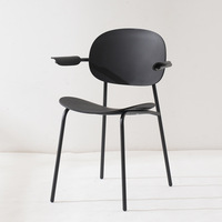 Chaises de salle à manger confortables de style minimaliste moderne pour café, chaises à dossier pour salon de thé, chaises de salle à manger de luxe pour la maison
