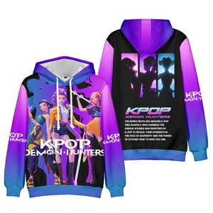 <span class=keywords><strong>Sweat</strong></span>-shirt à <span class=keywords><strong>capuche</strong></span> pour <span class=keywords><strong>femme</strong></span>, tricoté, anti-boulochage, imprimé numérique, avec logo frontal, motif dessin animé 3D, collection hiver - Product Image 1