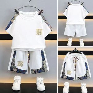 Traje de Verano para Niños, Nuevo Estilo, Traje de Pantalones Cortos de Manga Corta para Niños - Product Image 4