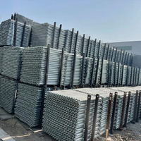 Échafaudage à anneaux en acier Cadre d'échafaudage modulaire Tube Deck Board Passerelle Garde-corps Échelle Plate-forme Réglable Heavy Duty