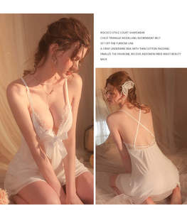 Nueva Camisola Sexy de Moda para Mujer, Pijama Bonito con Bata, Camisón Sexy para Mujer - Product Image 6