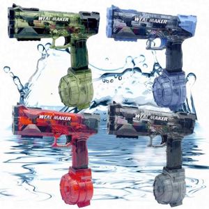Pistola de Agua Eléctrica de Alta Capacidad para Niños, Operada Manualmente con Funciones Automáticas Integradas, Espectáculo de Luces, Juguete Electrónico - Product Image 3