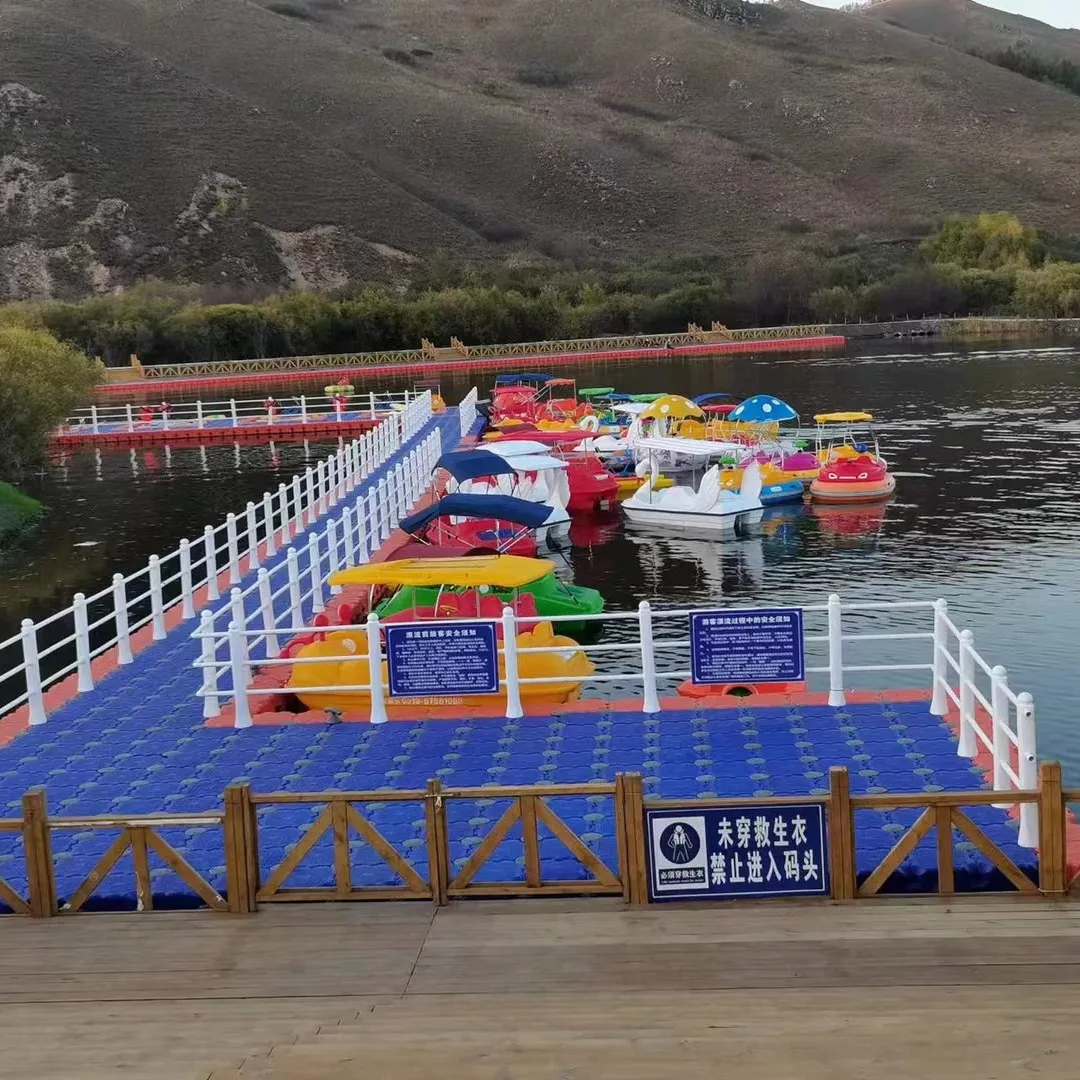 Puente de pontón flotante de Parque Acuático de plástico HDPE resistente