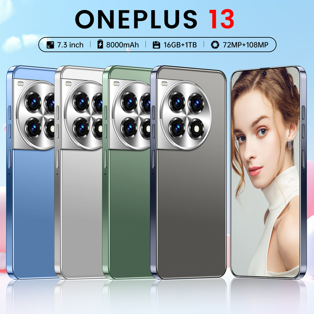 OnePlus13 7.3 Inch 16GB+1TB 8000mAh 5G Smartphone Deca Core CPU 108MP Rear HD Spanish LTE CDMA