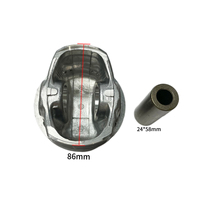Piston 86mm de qualité d'origine avec anneau pour Toyota 8AR 8AR-FTS 2.0L Turbo Engine STD 0.25 0.50