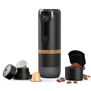Nouvelle arrivée, machine à expresso italienne, mini cafetière à <span class=keywords><strong>piston</strong></span> portable, plastique, acier inoxydable, utilisation à domicile, au bureau, en extérieur - Product Image 1