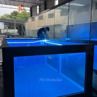 Piscine modulaire extérieure toutes saisons avec système de pompe à chaleur en option