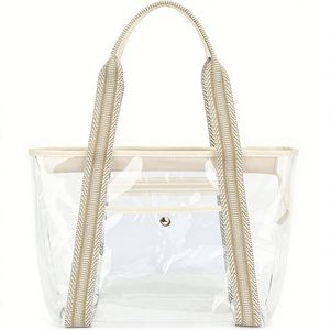 Sac fourre-tout en toile blanche avec logo personnalisé, réutilisable, grande capacité, sac à bandoulière pour femme, vente en gros OEM - Product Image 5