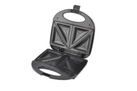 Gaufrier et Grille-sandwich Électrique 2 Tranches Personnalisable avec Surface Antiadhésive, Thermostat Réglable, 750W