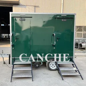 Conteneur WC mobile pour la communauté, toilettes publiques portables, remorque WC entièrement équipée - Product Image 1