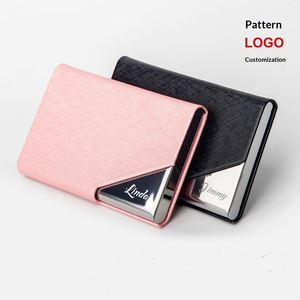 High-end Geometry Style Men's & Women's <b>Large</b> Capacity Portable Business Card Holder & Storage <b>Box</b> for Business <b>Gifts</b> - Product Image 1