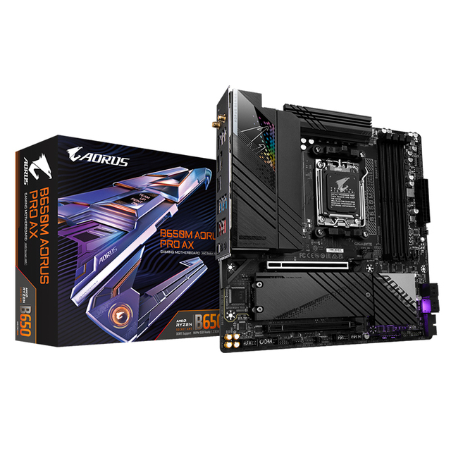 TOP & BEST SELLING GIGABYTE B650M AORUS PRO AX Motherboard Supports AM5 Socket Ryzen 7000 Series Processors With DDR5