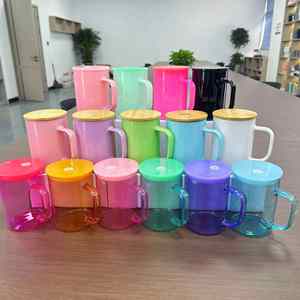 Taza Ecológica de Vidrio Borosilicato de 15oz con Asa para Uso Diario en Oficina y Hogar - Product Image 2