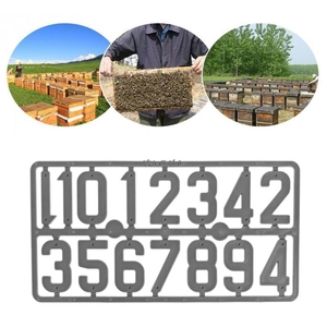 Chinabees nhựa tổ ong số đánh dấu Board Bee trường hợp hộp khung nhận dạng tín hiệu thiết bị nghề nuôi ong công cụ - Product Image 2