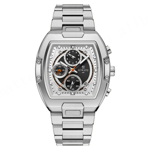 นาฬิกาควอตซ์812264 tonneau สำหรับผู้ชายนาฬิกาธุรกิจแฟชั่นกันน้ำนาฬิกาข้อมือผู้ชาย - Product Image 4