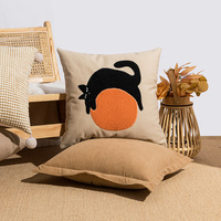 Coussins décoratifs minimalistes style Instagram pour canapé de salon, coussins de dossier de lit style américain, Lazy Cat