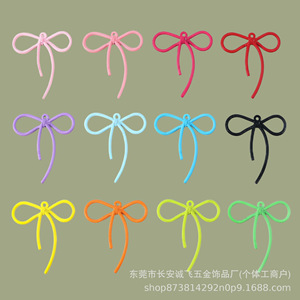 Zinc Alloy Ribbon Bow DIY Jewelry Findings For Earring Making Spring 2026 Dongguan Made FT192 - Product Image 1